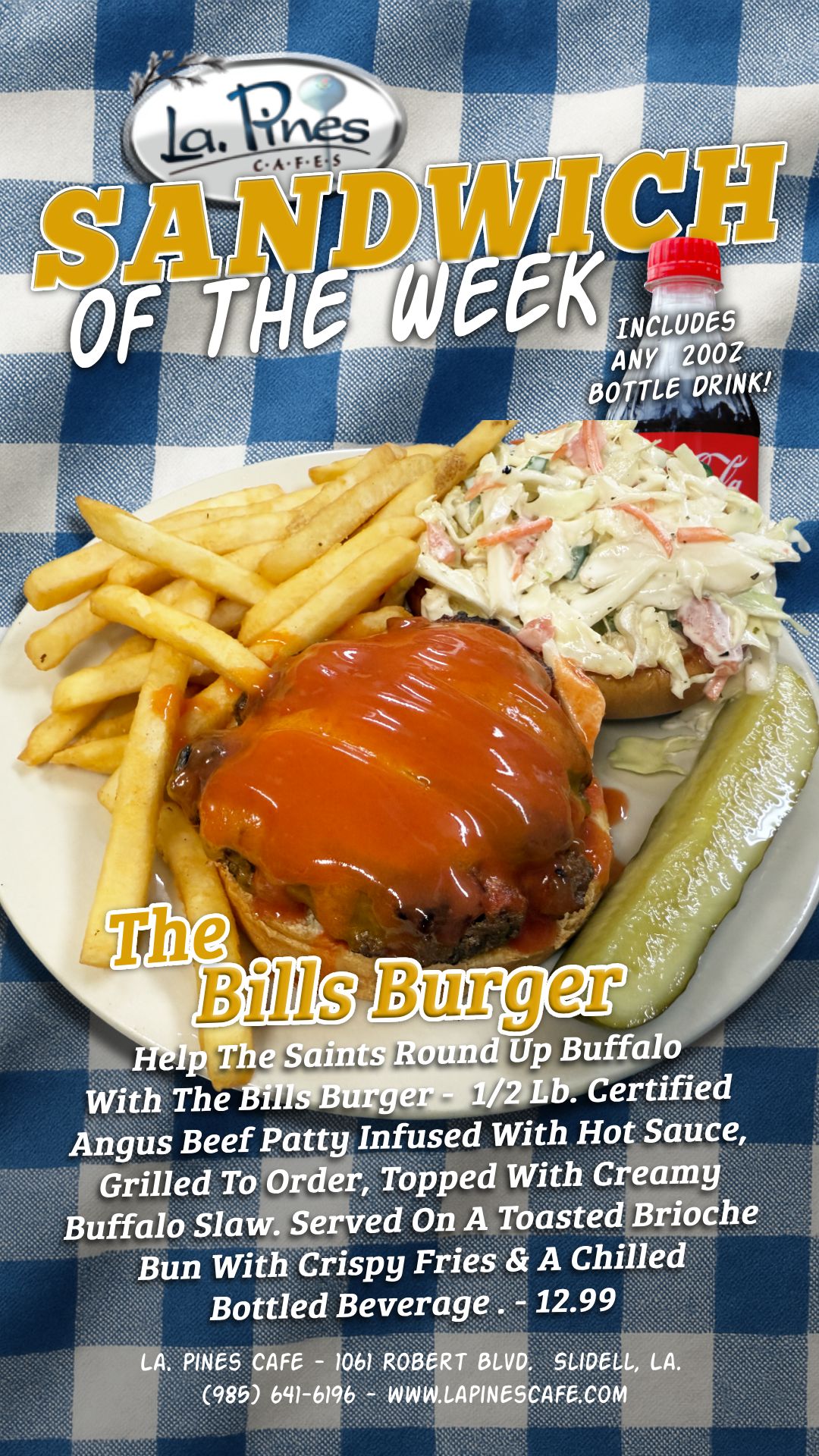 The Bills Burger is the Burger of the Week For 9/22/2025.
