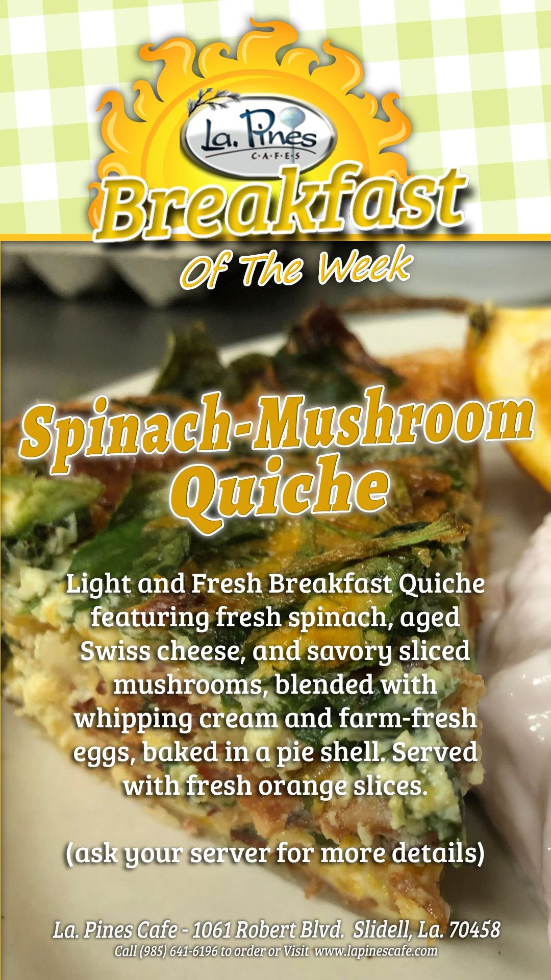 Breakfast Of The Week Starting March 9, 2026.