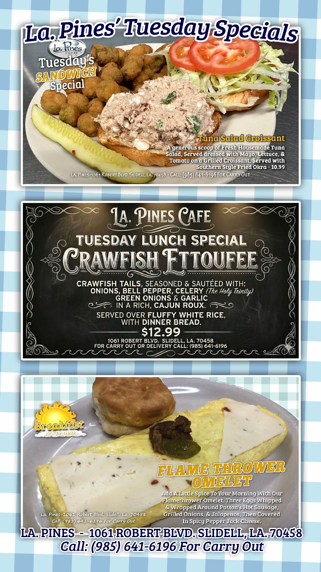 Tuesday’s Specials, March 24, 2026.