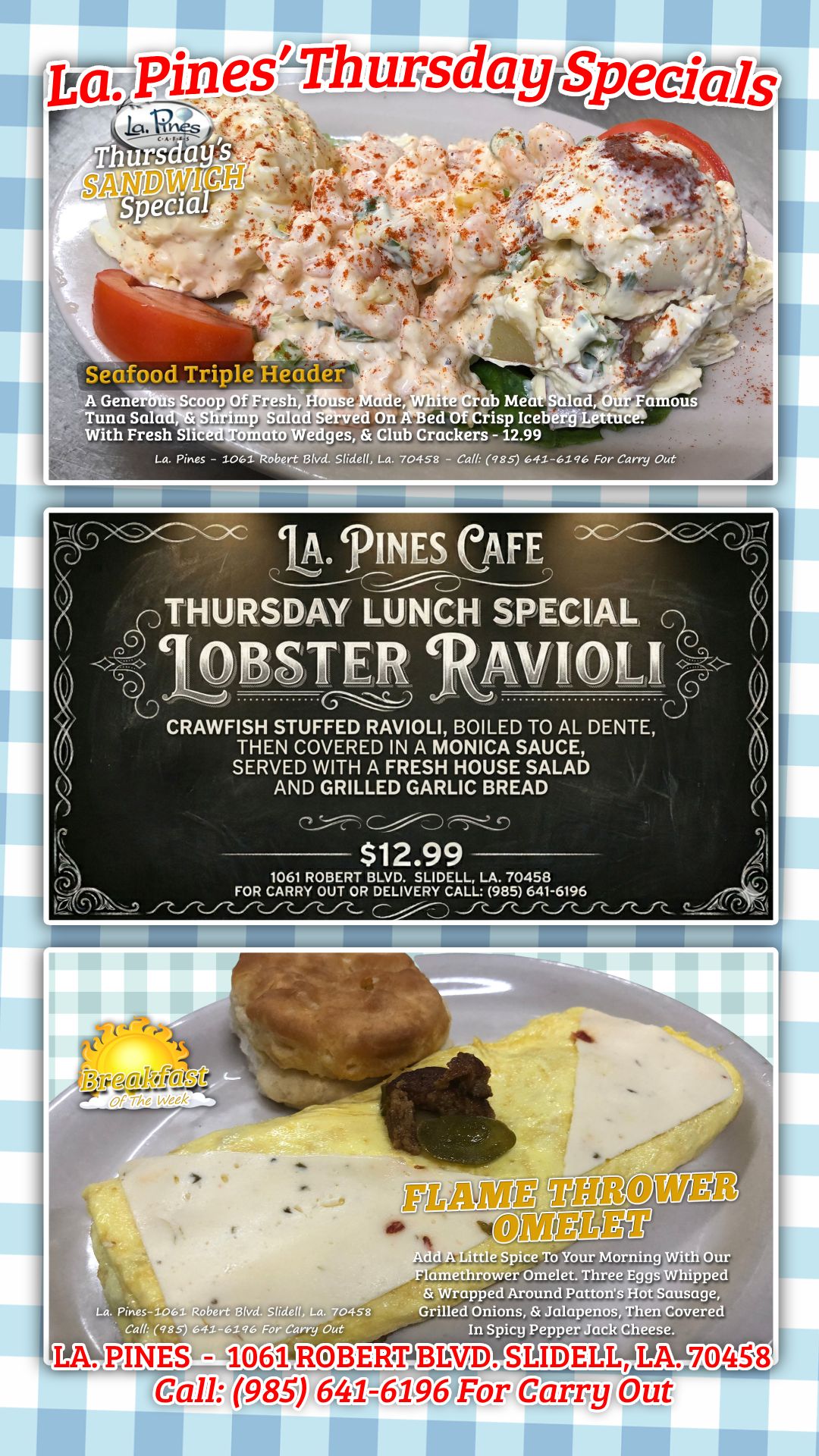 Thursday’s Specials for March 26, 2062.
