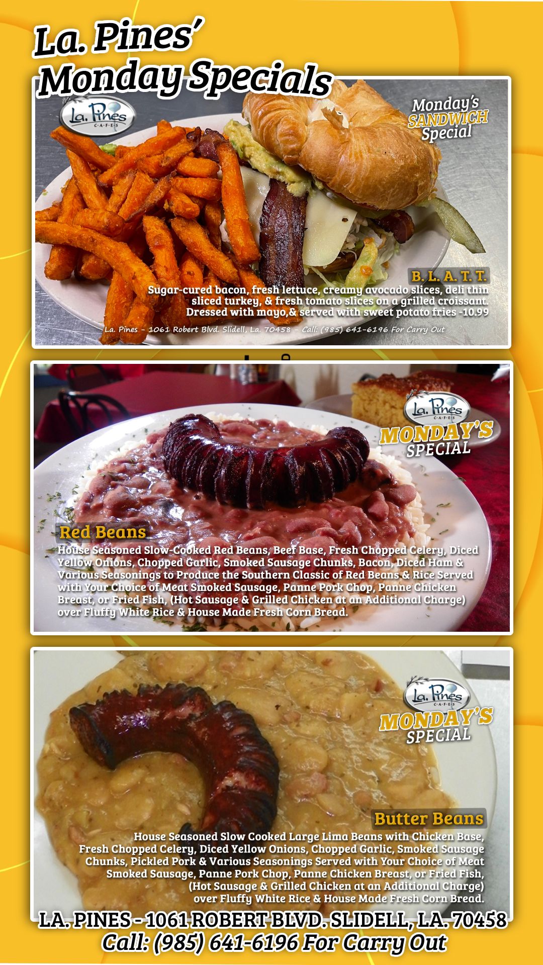 Monday’s Specials, May 18, 2026.