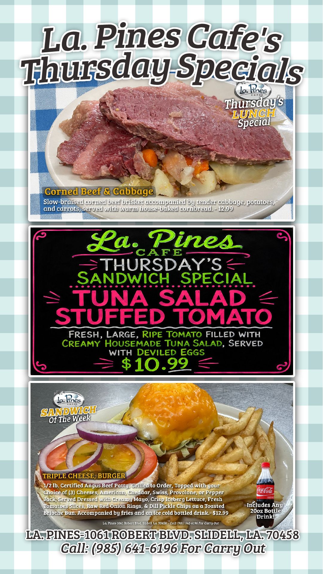 It’s Thursday Lunch Special Time!